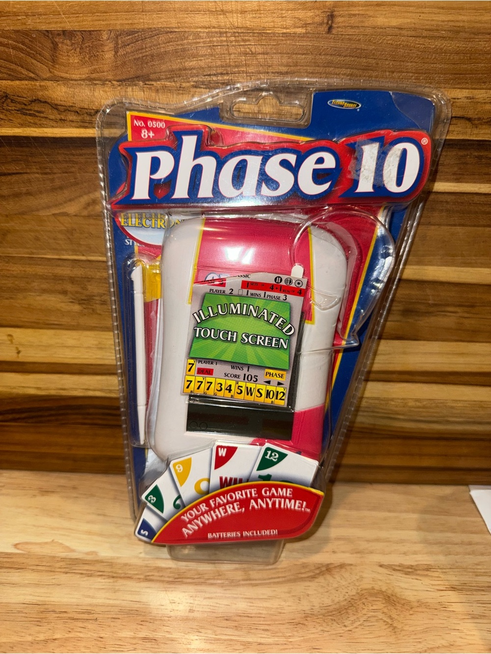 Phase 10 Electronic Handheld Travel Card Game 2008 by Techno Source New Sealed
